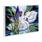 Stupell Industries Swans with Abstract Pond Ripples Wall Plaque Design by Jody Bergsma